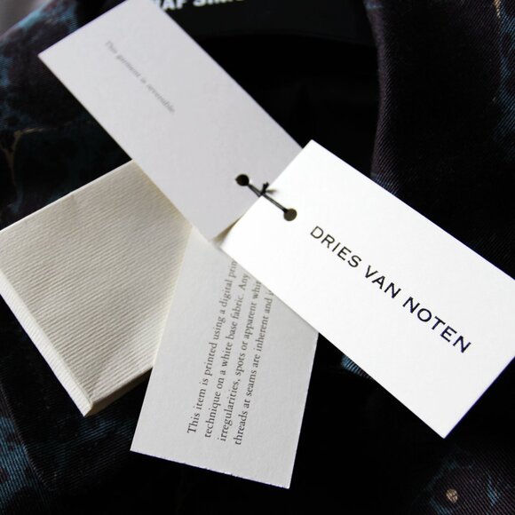 BNWT AW18 DRIES VAN NOTEN MARBLE EYE REVERSIBLE COAT 46 & 48 - Picture 10 of 16